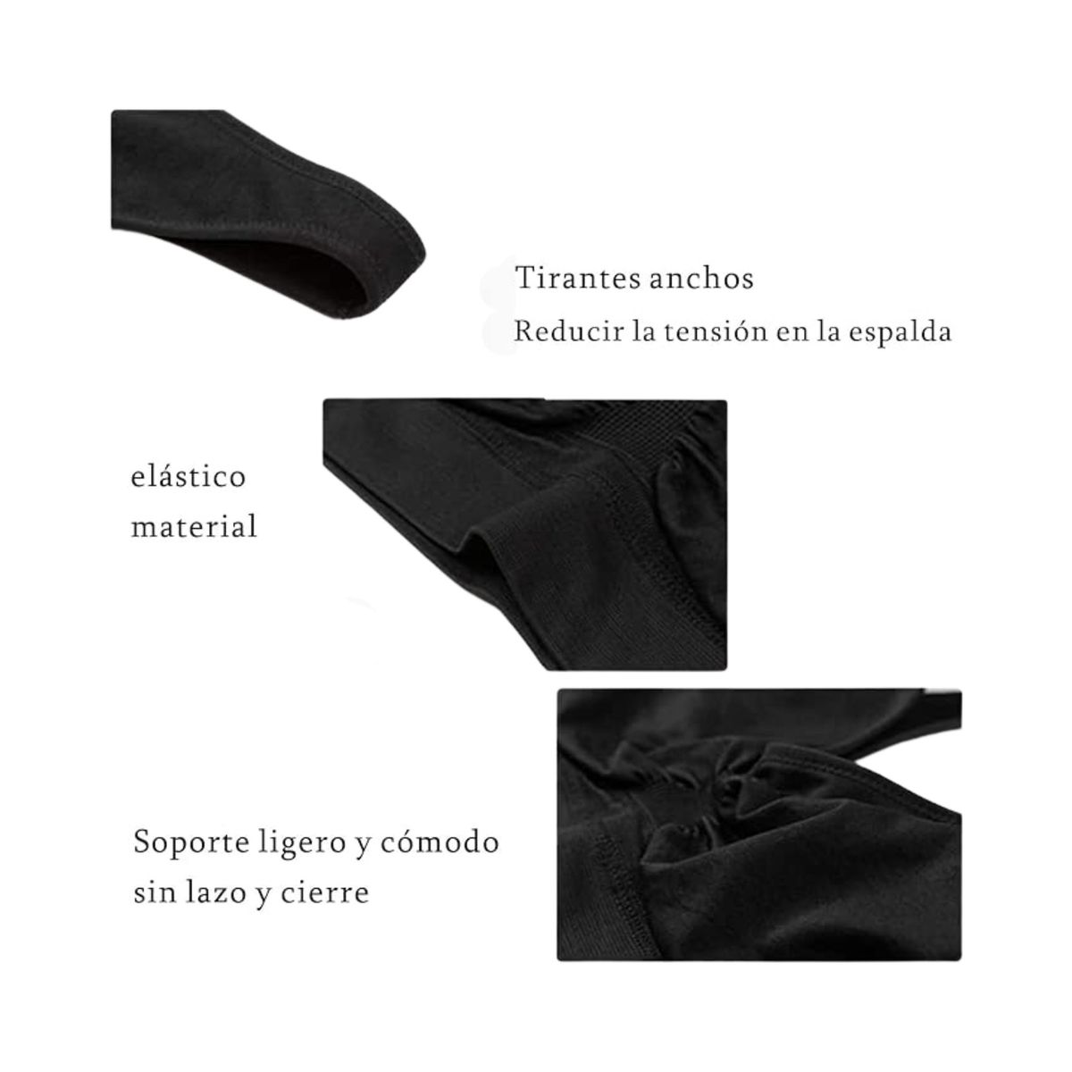 GENERICO - 2 Sostén Deportivo Elasticado Mujer Peto Home Gym XL