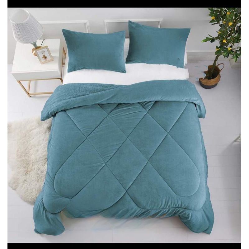 GENERICO - COBERTOR CUBRECAMA PLUMÓN PLUSH CHIPORRO INVIERNO 2.0 PLAZAS
