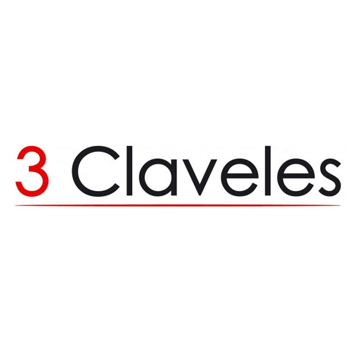 3 CLAVELES - Cuchillo Carnicero 24 cm Rojo