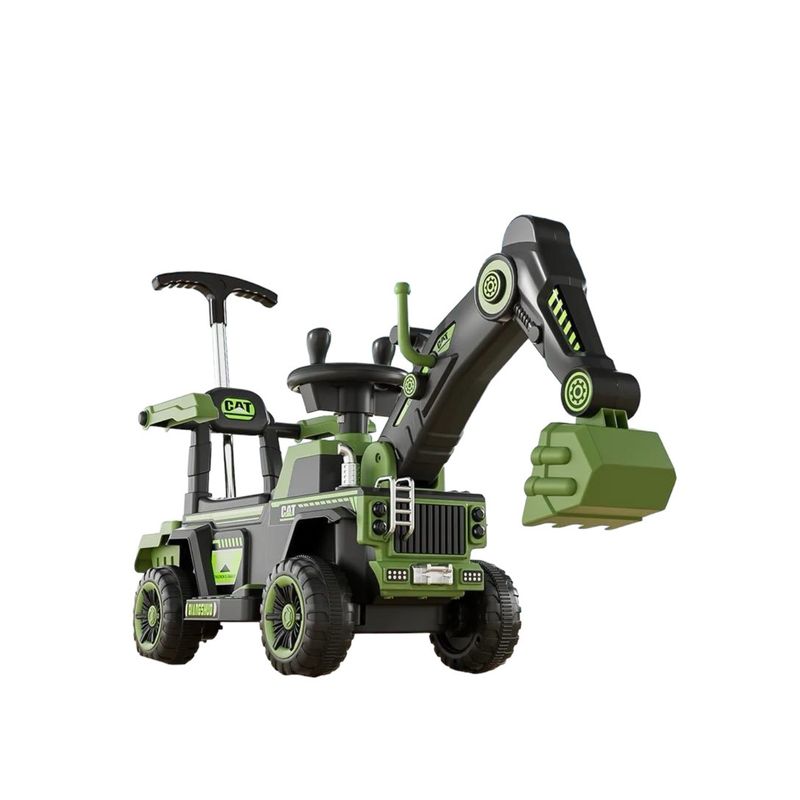 GENERICO - Auto Eléctrico Excavadora Montable Sonido Juguete Verde