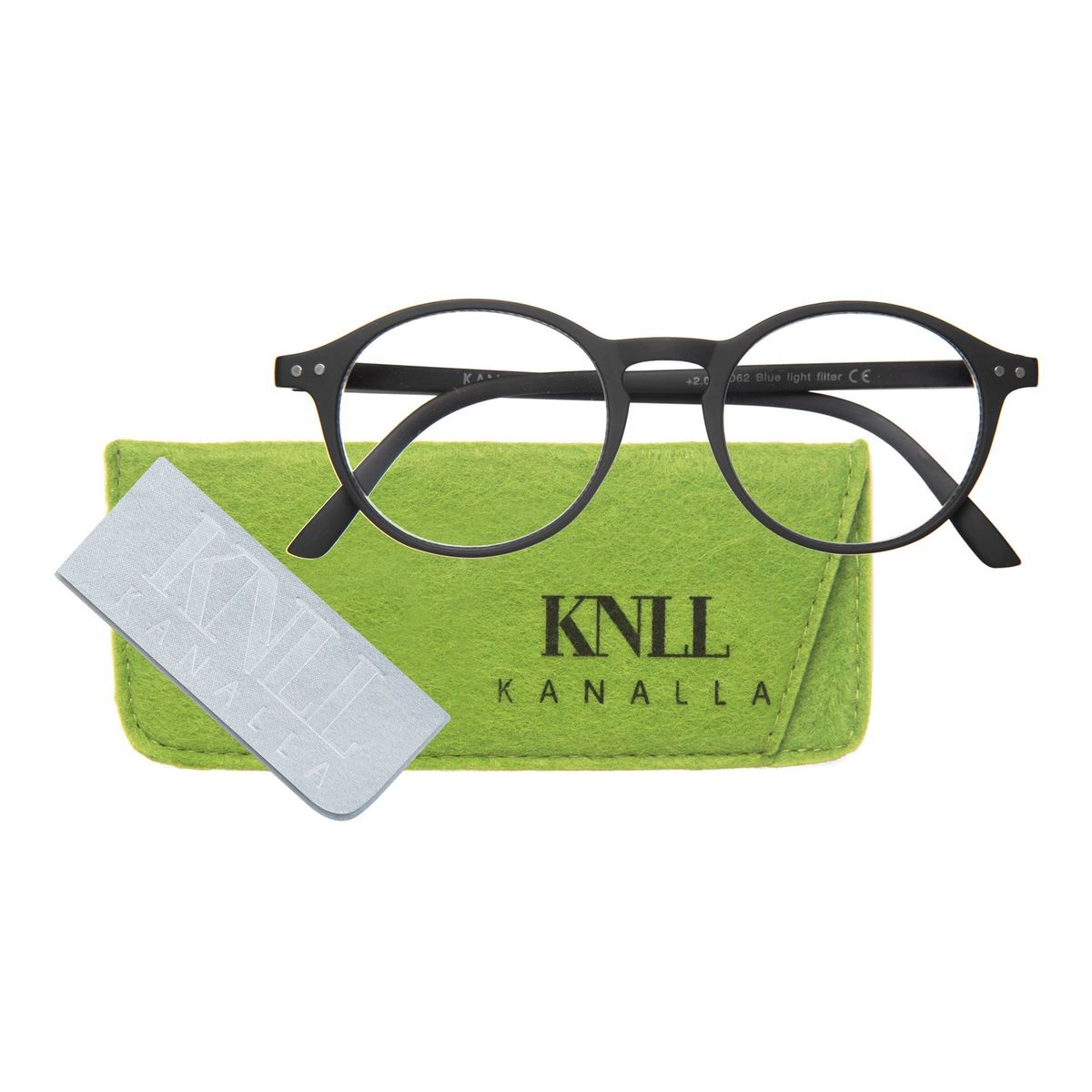 KANALLA - Pack 2 Lentes de Lectura Filtro Luz Azul y UV mod Papillon Azul/ Negro 1.0
