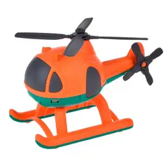 ANSALDO - Helicoptero De 17 Cm Material Reciclado - Naranjo