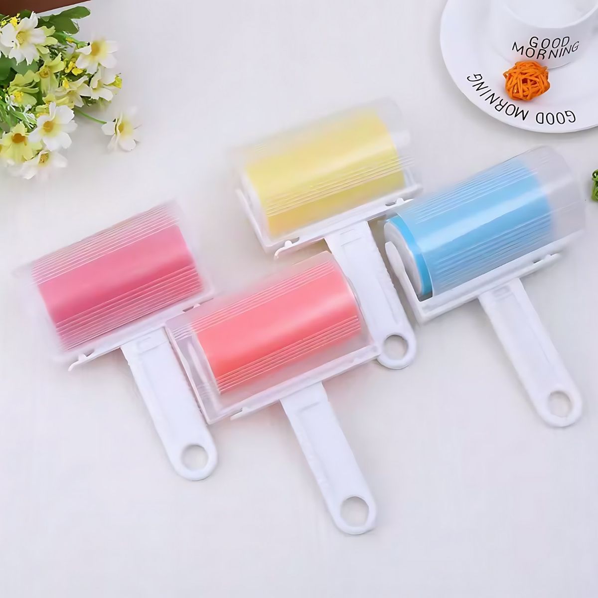 HOMESTAR - Rodillo quita pelusas saca pelos mascotas lavable silicona