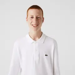 LACOSTE - Polera Polo L1312 Hombre Blanco