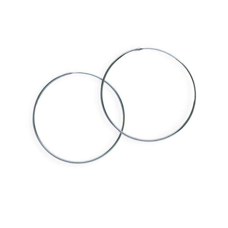 ANDREA COGGIOLA JOYAS - Aros Argollas 55 mm Plata Fina 925