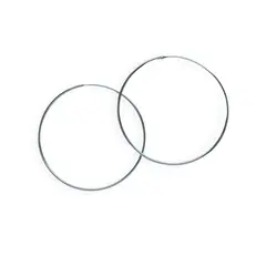 ANDREA COGGIOLA JOYAS - Aros Argollas 55 mm Plata Fina 925