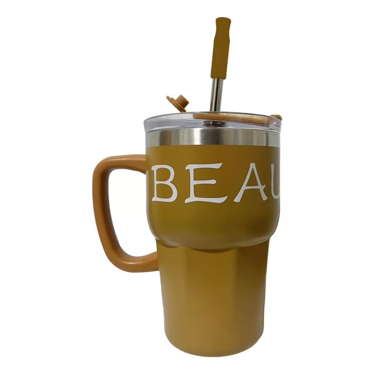 GENERICO - Mug Termico Portatil Acero Inoxidable 600 Ml cafe