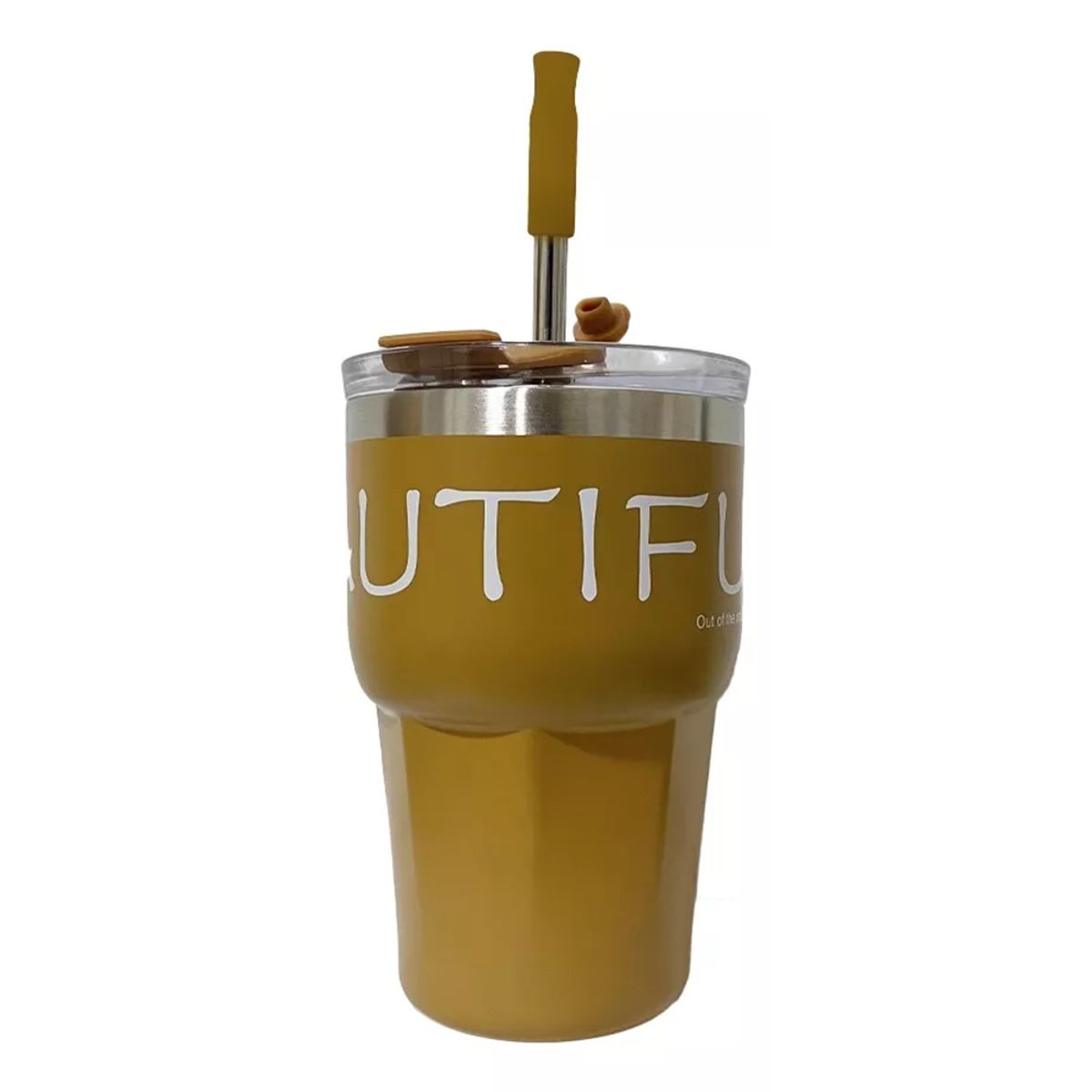 GENERICO - Mug Termico Portatil Acero Inoxidable 600 Ml cafe