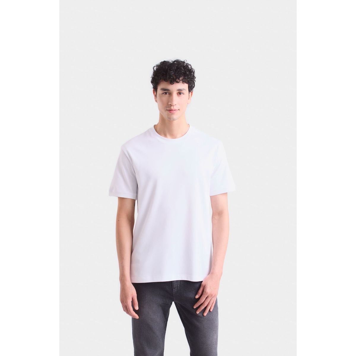 VELEZ - Vélez Camiseta Micropima Arizona Hombre Semi Ajustada Blanco