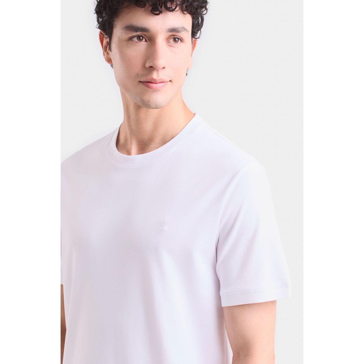 VELEZ - Vélez Camiseta Micropima Arizona Hombre Semi Ajustada Blanco