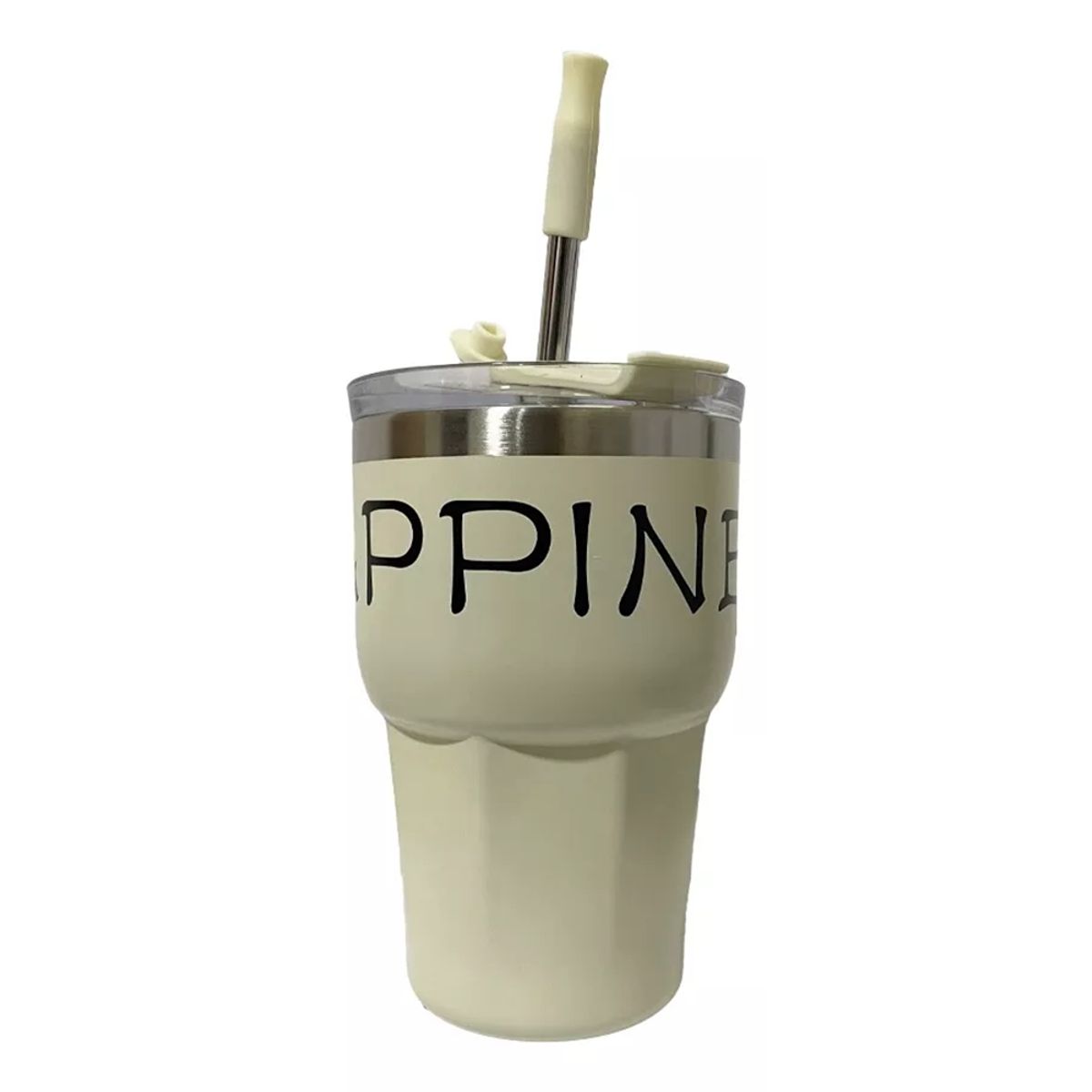 GENERICO - Mug Termico Portatil Acero Inoxidable 600 Ml blanco