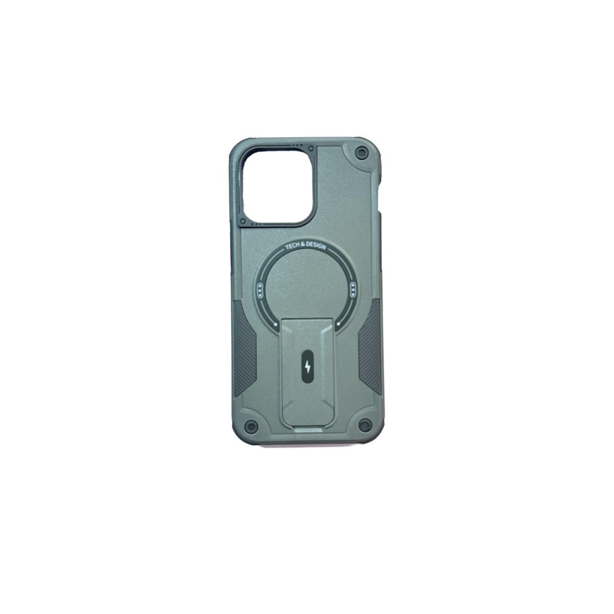 JOIGO - Carcasa Tipo Armor Magsafe Para iPhone 15 Pro Max Gris