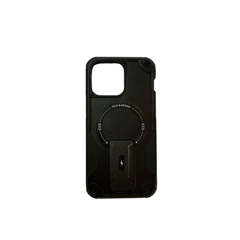 JOIGO - Carcasa Tipo Armor Magsafe Para iPhone 15 Pro Max Negro.