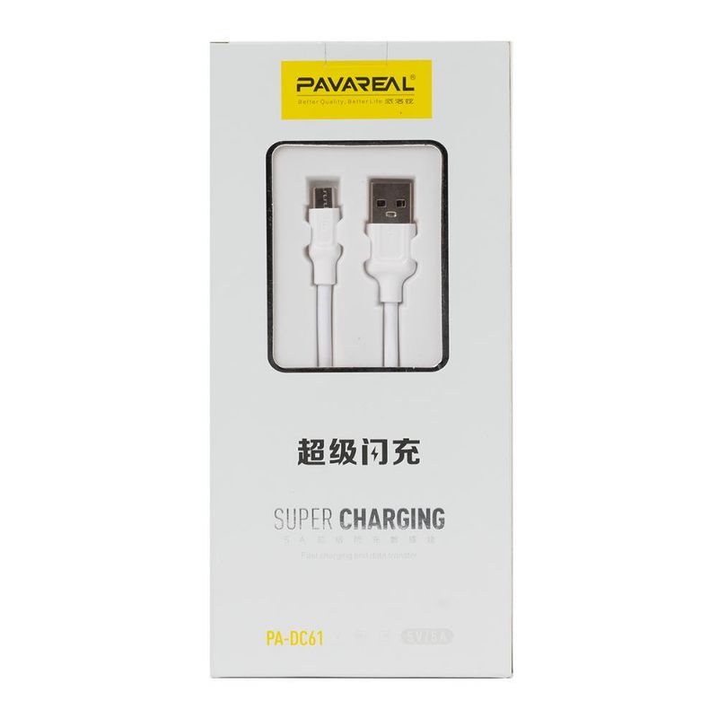 GENERICO - Cable de Carga Rápida USB a Micro USB - Blanco