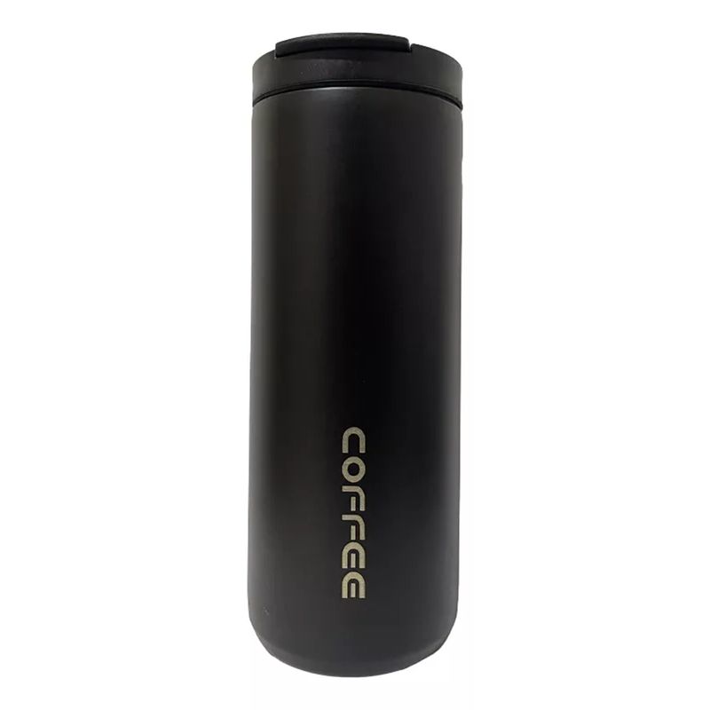 GENERICO - Termo Acero Inoxidable Termo Vaso 500 Ml Taza De Café negro