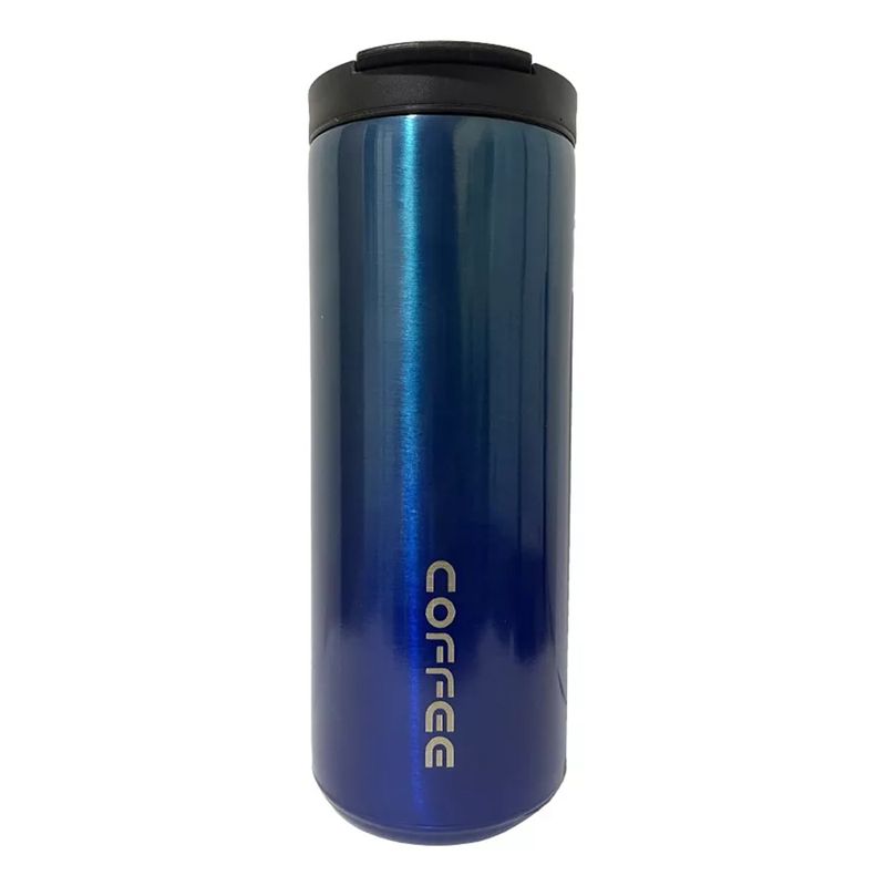 GENERICO - Termo Acero Inoxidable Termo Vaso 500 Ml Taza De Café azul