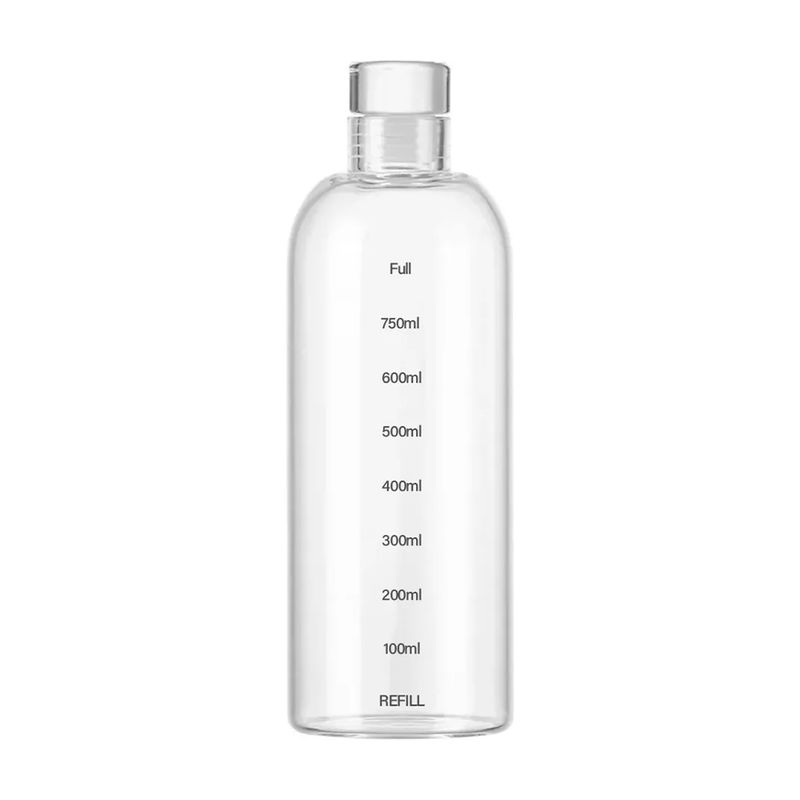 GENERICO - Botella Vidrio Con Tapa 750ml