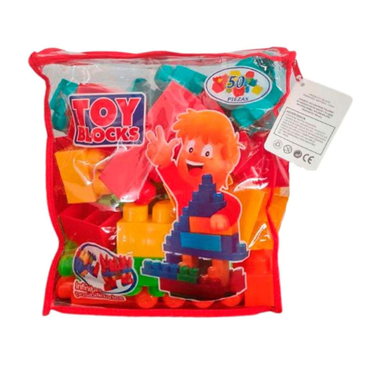 GENERICO - Bloques Educativos Grandes Fab Chile Series 50 Piezas