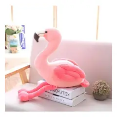 GENERICO - Flamenco De Peluche Felpa Suave 40cm de Alto Rosado