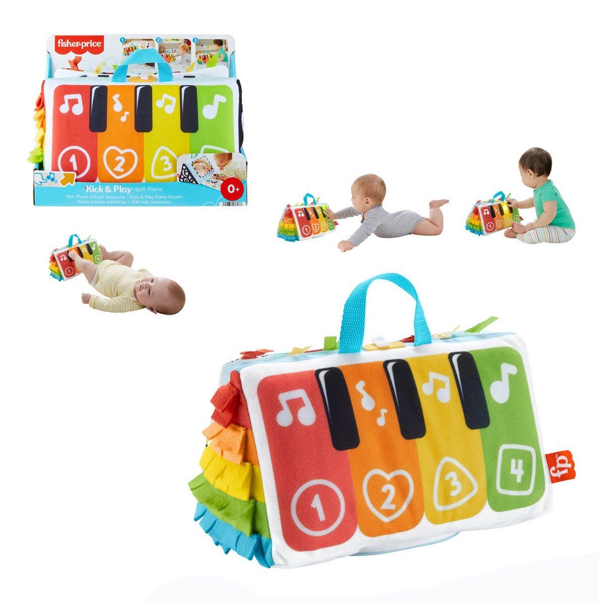 FISHER PRICE - Piano musical Fisher Price para bebé didáctico