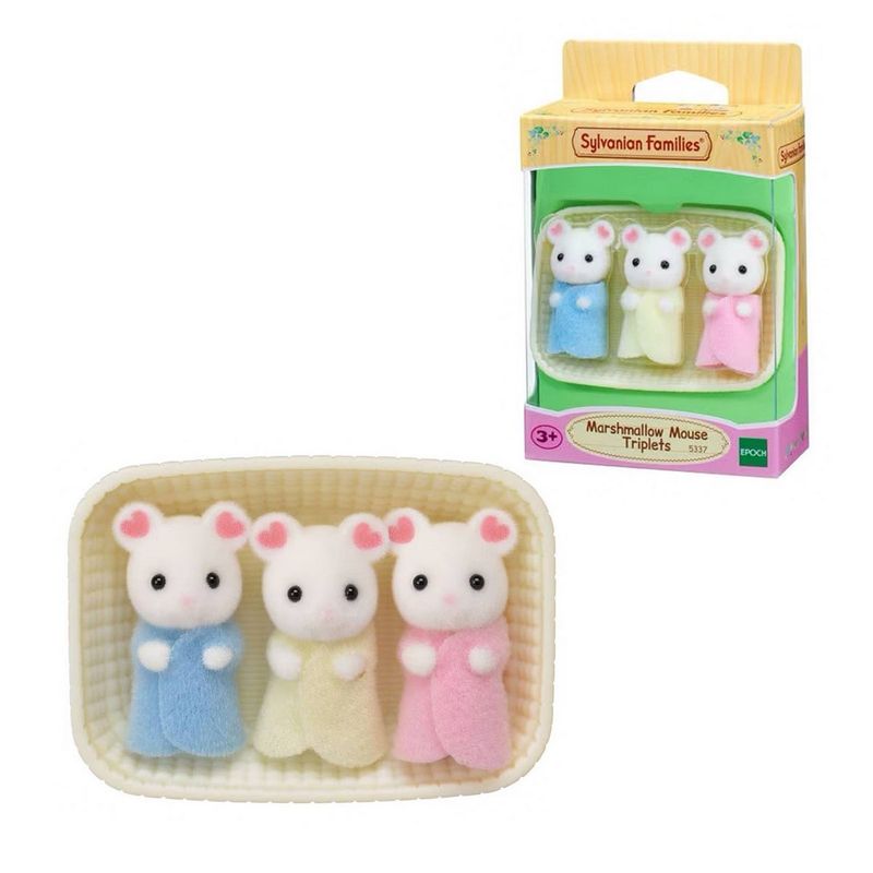 SYLVANIAN FAMILIES - TRILLIZOS RATON MARSHMALLOW  SYLVANIAN FAMILIES