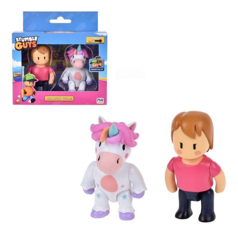 ANSALDO - PACK 2 FIGURAS ARTICULADAS STUMBLE GUYS - MS. STUMBLE