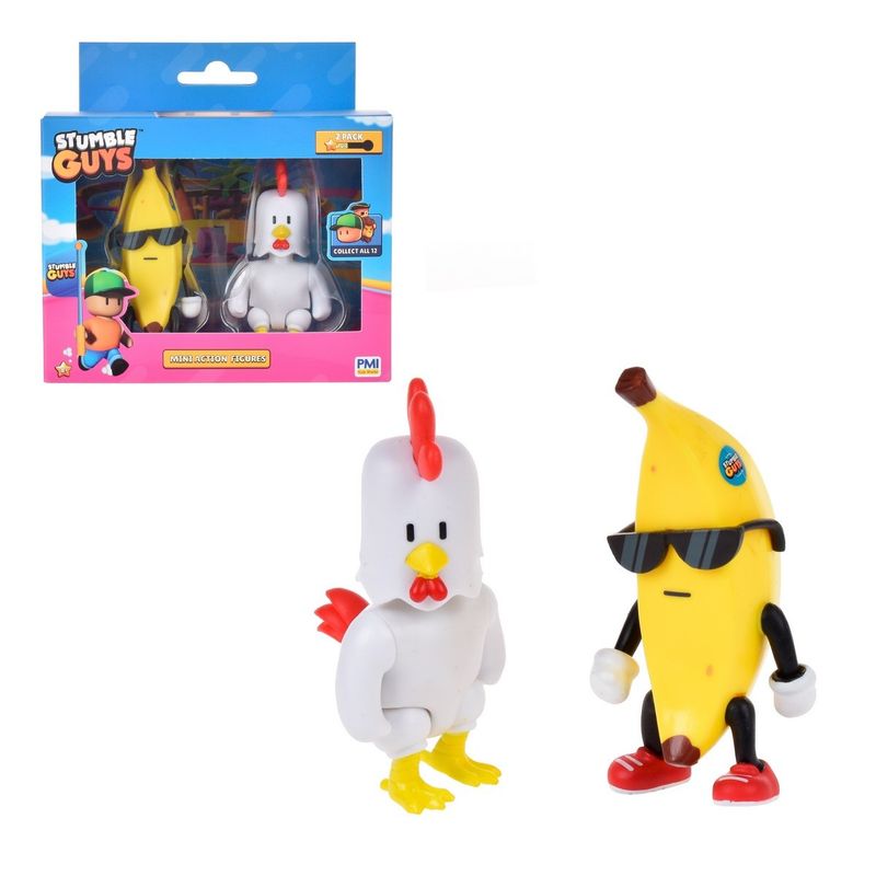 ANSALDO - PACK 2 FIGURAS ARTICULADAS STUMBLE GUYS - CHICKEN