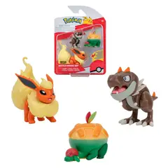 POKEMON - Pack Figuras - Appltun - Tyrunt - Flareon