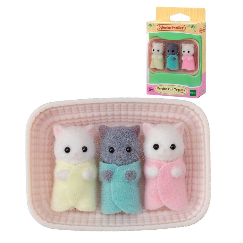 SYLVANIAN FAMILIES - TRILLIZOS GATO PERSA  SYLVANIAN FAMILIES