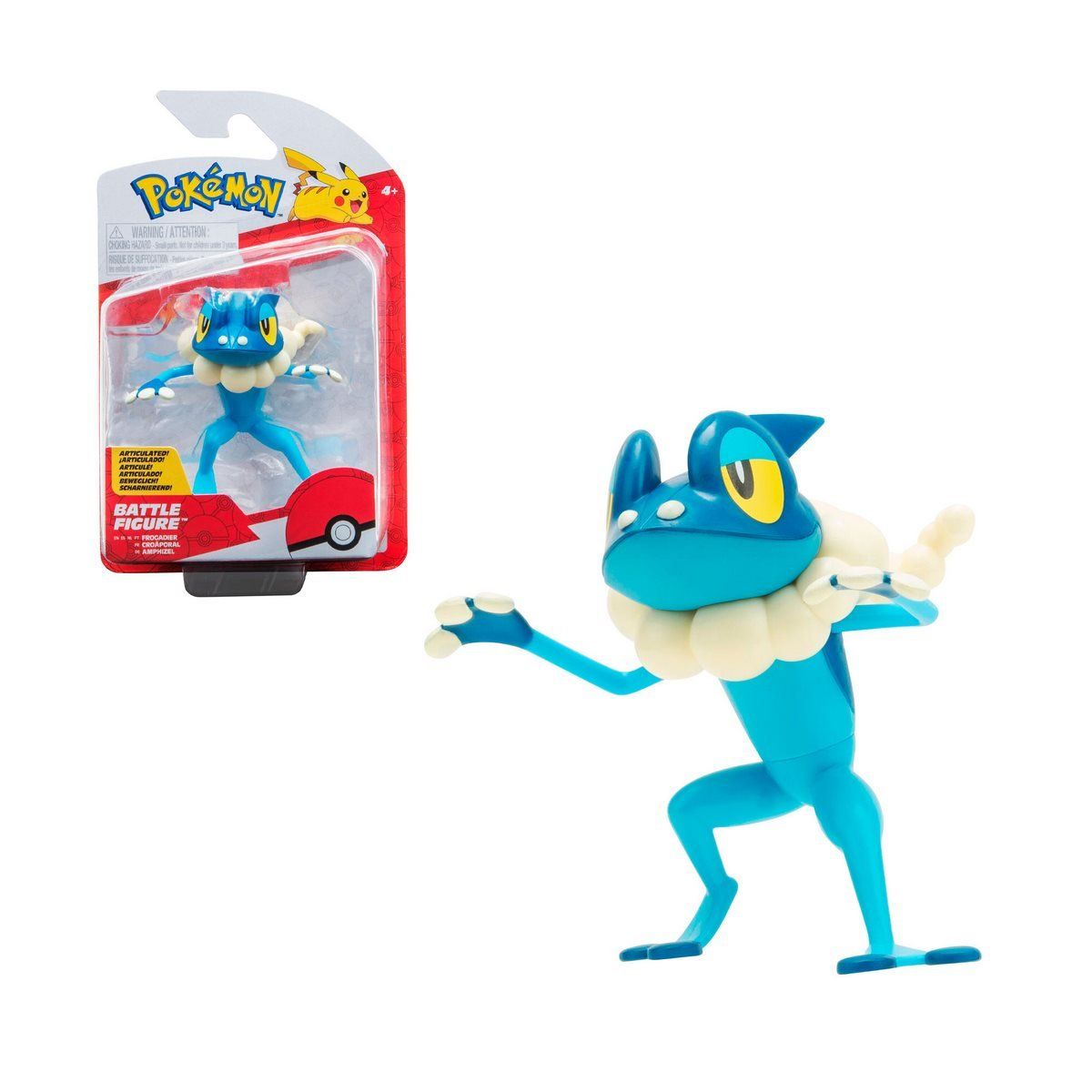 POKEMON - Figura de acción Pokémon colección Frogadier 8 cm