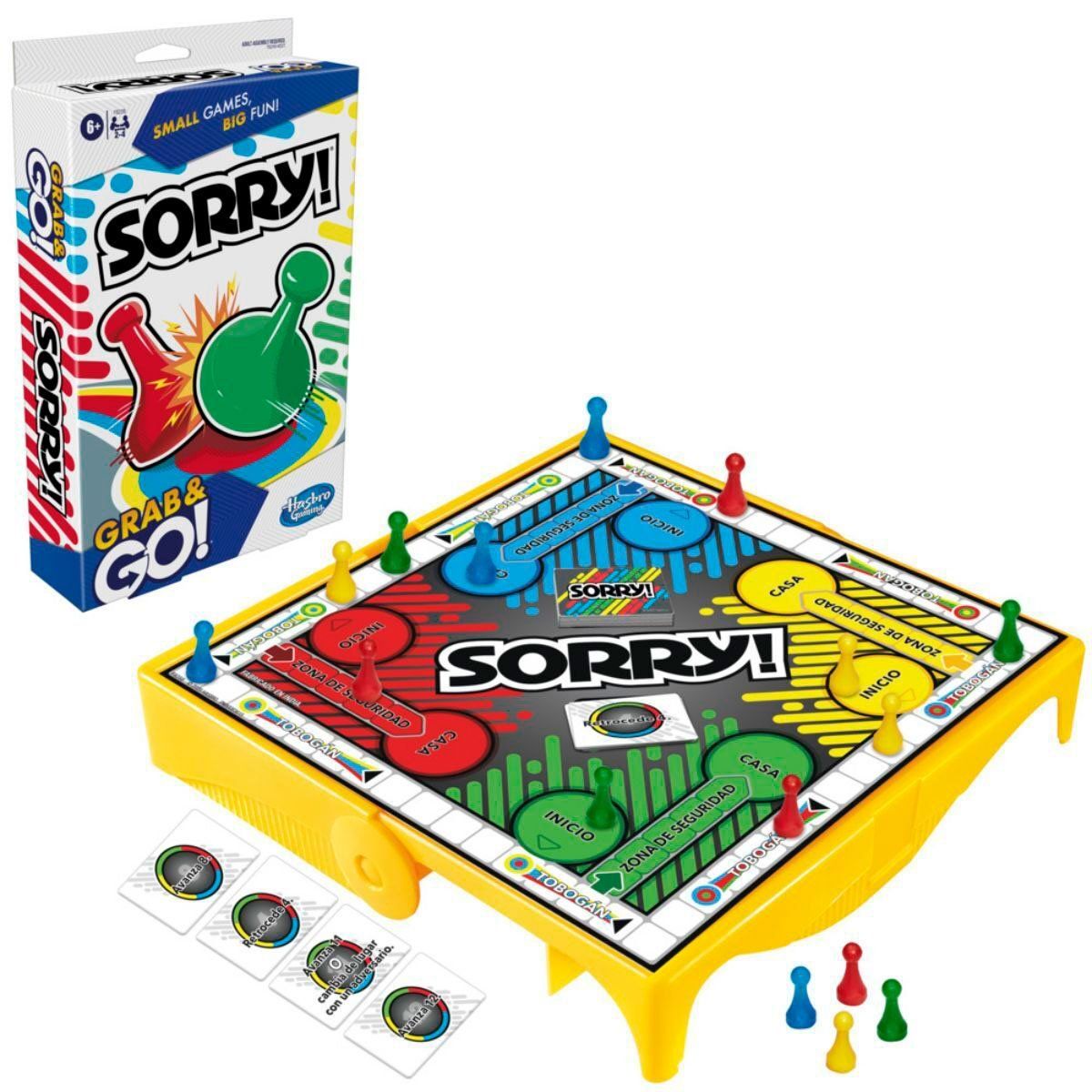 HASBRO - Juego de mesa Hasbro Gaming clásico Grab and Go SORRY