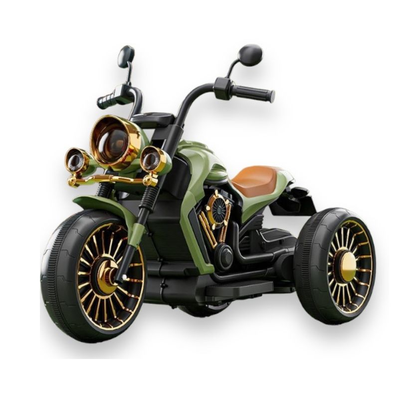 GENERAC - Moto Eléctrica Montable Juguete Niños Bateria Auto Contol Remoto Verde