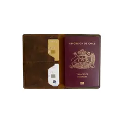 TRATUR - Porta Pasaporte de Cuero
