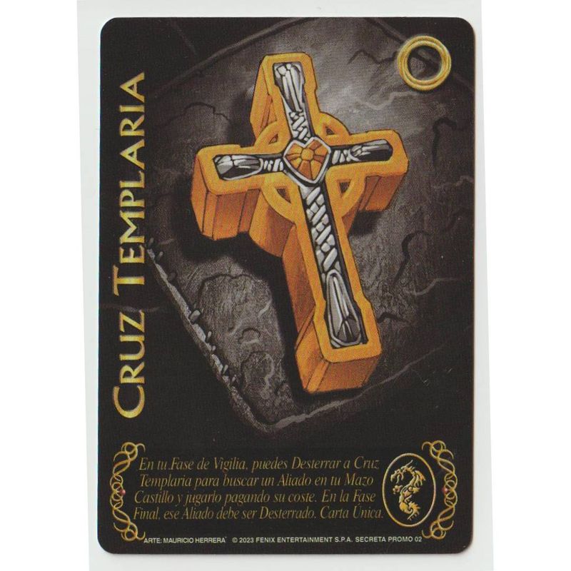 MITOS Y LEYENDAS - Carta Promo Secreta Cruz Templaria Myl