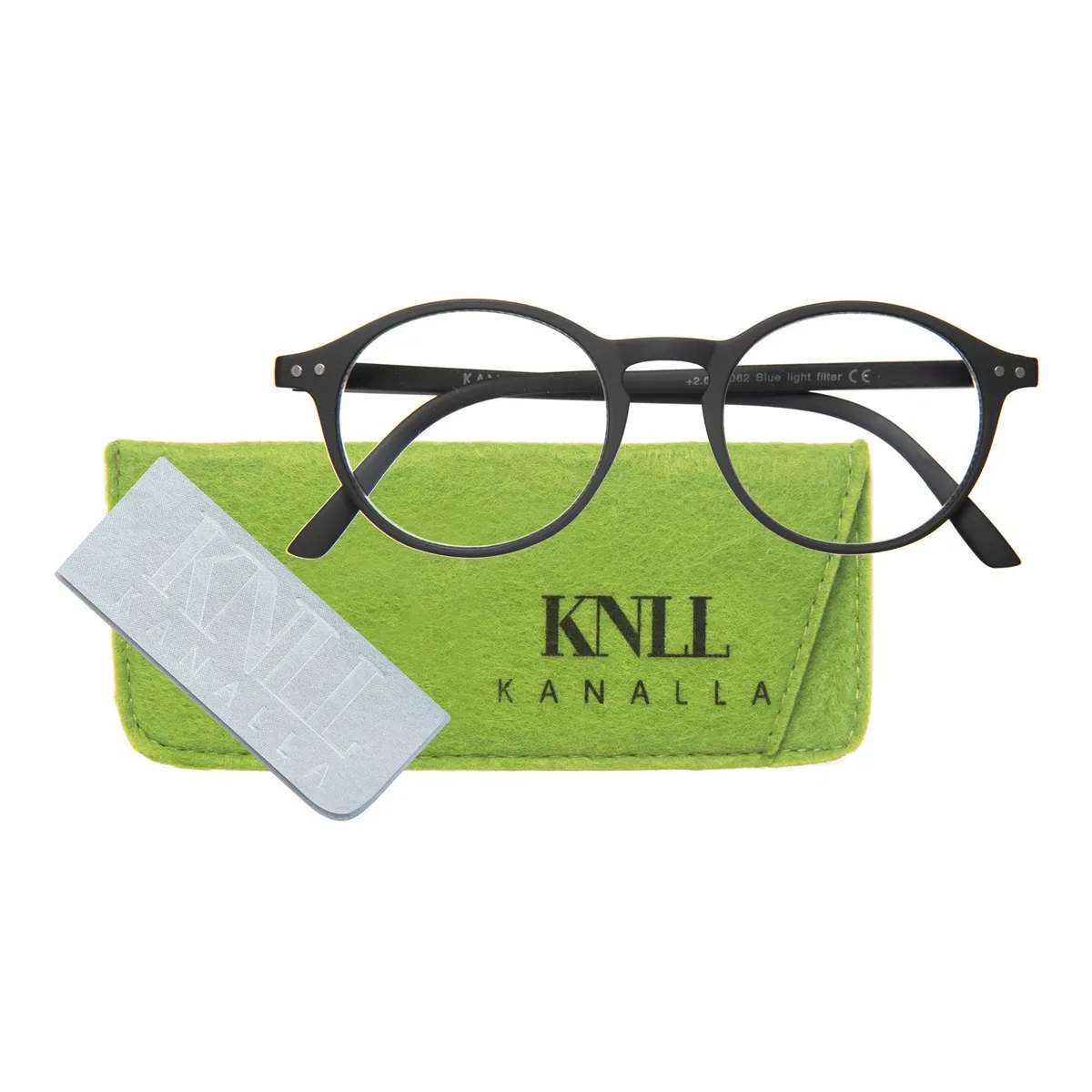 KANALLA - Pack 2 Lentes de Lectura Filtro Luz Azul y UV mod Papillon Azul / Negro 3.5