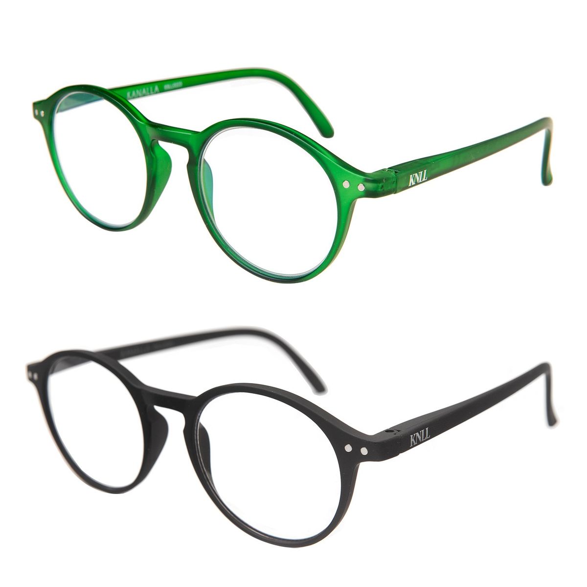 KANALLA - Pack 2 Lentes de Lectura Filtro Luz Azul y UV mod Papillon Verde  /Negro 2.0