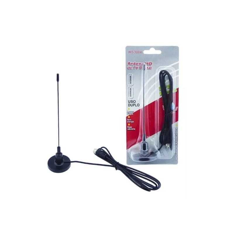 GENERICO - Antena Tv Digital Hd Base Magnética Hdtv Señal Optima