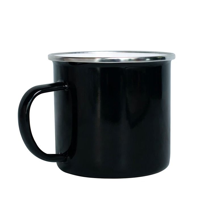 MUG METALICO 16OZ NEGRO