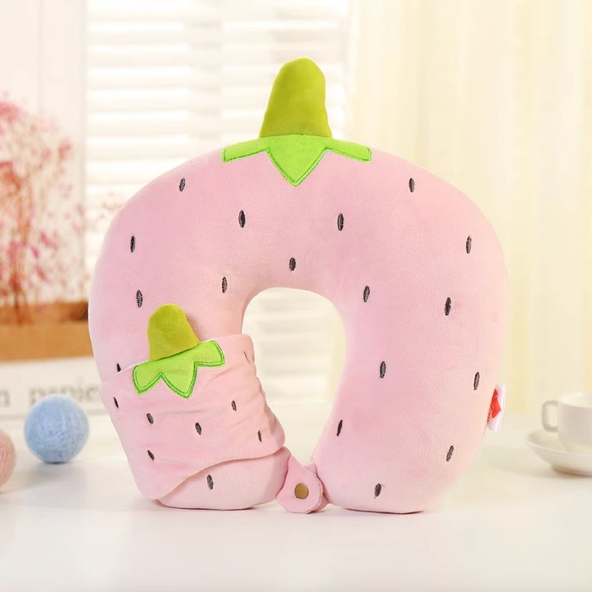 HOMESTAR - Almohada de Cuello Colores Frutas Diferentes