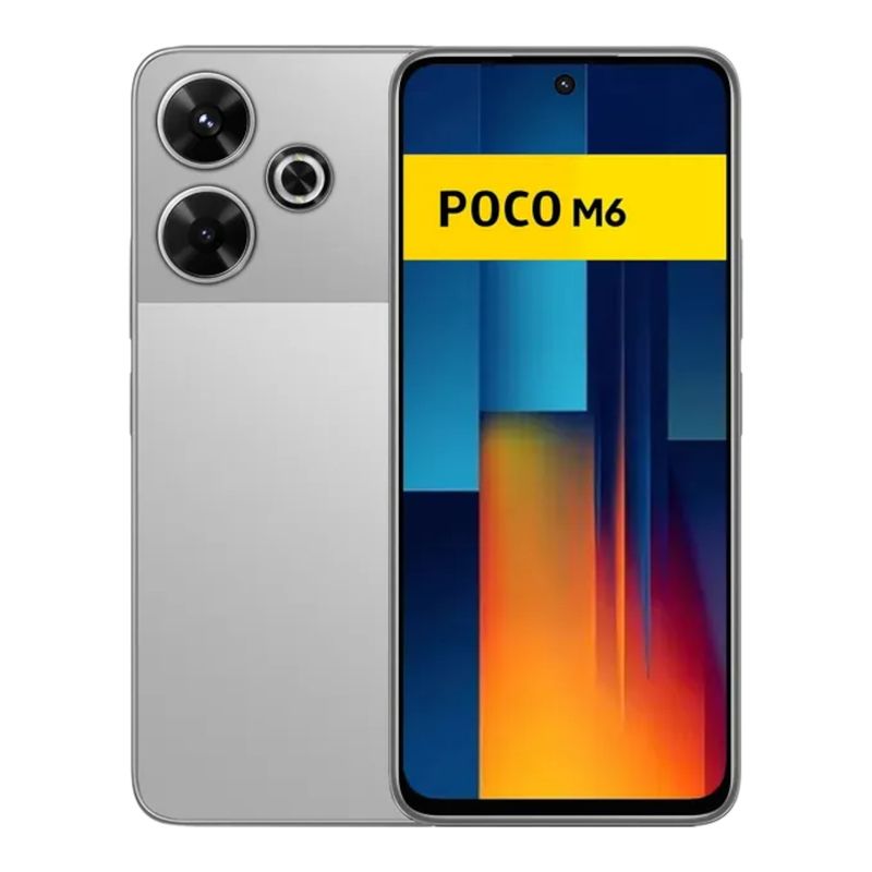 XIAOMI - Xiaomi Poco M6 Dual Sim 256Gb Plateado 8Gb Ram