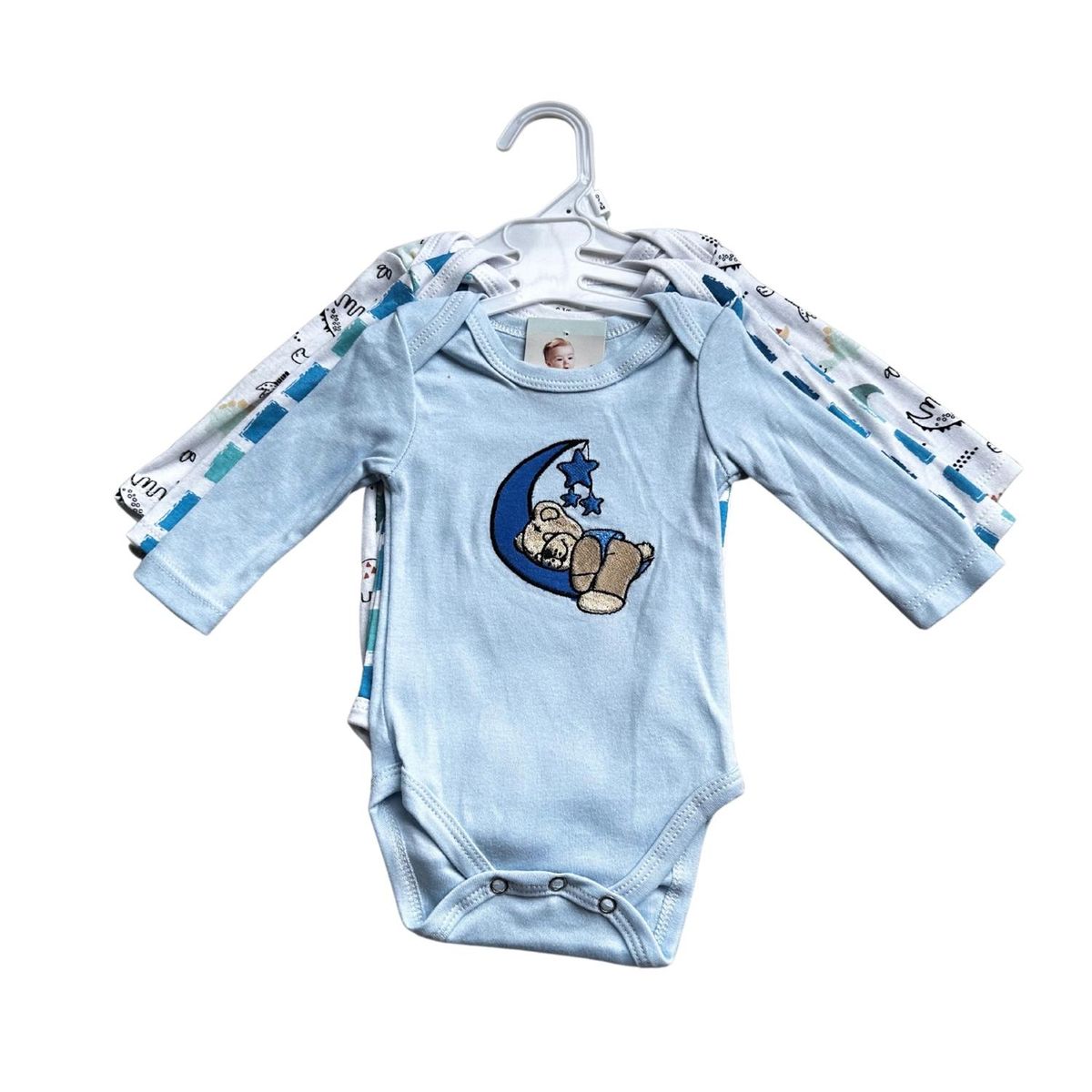 KIVARA - Pack 3 Piluchos Body Bebe Set Piluchos Bebe Niño