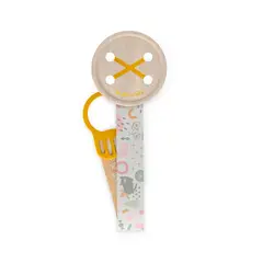 SUAVINEX - BROCHE CINTA BOTÓN AMARILLO