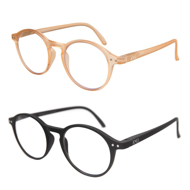 KANALLA - Pack 2 Lentes de Lectura Filtro Luz Azul y UV mod Beige /Negro 2.0