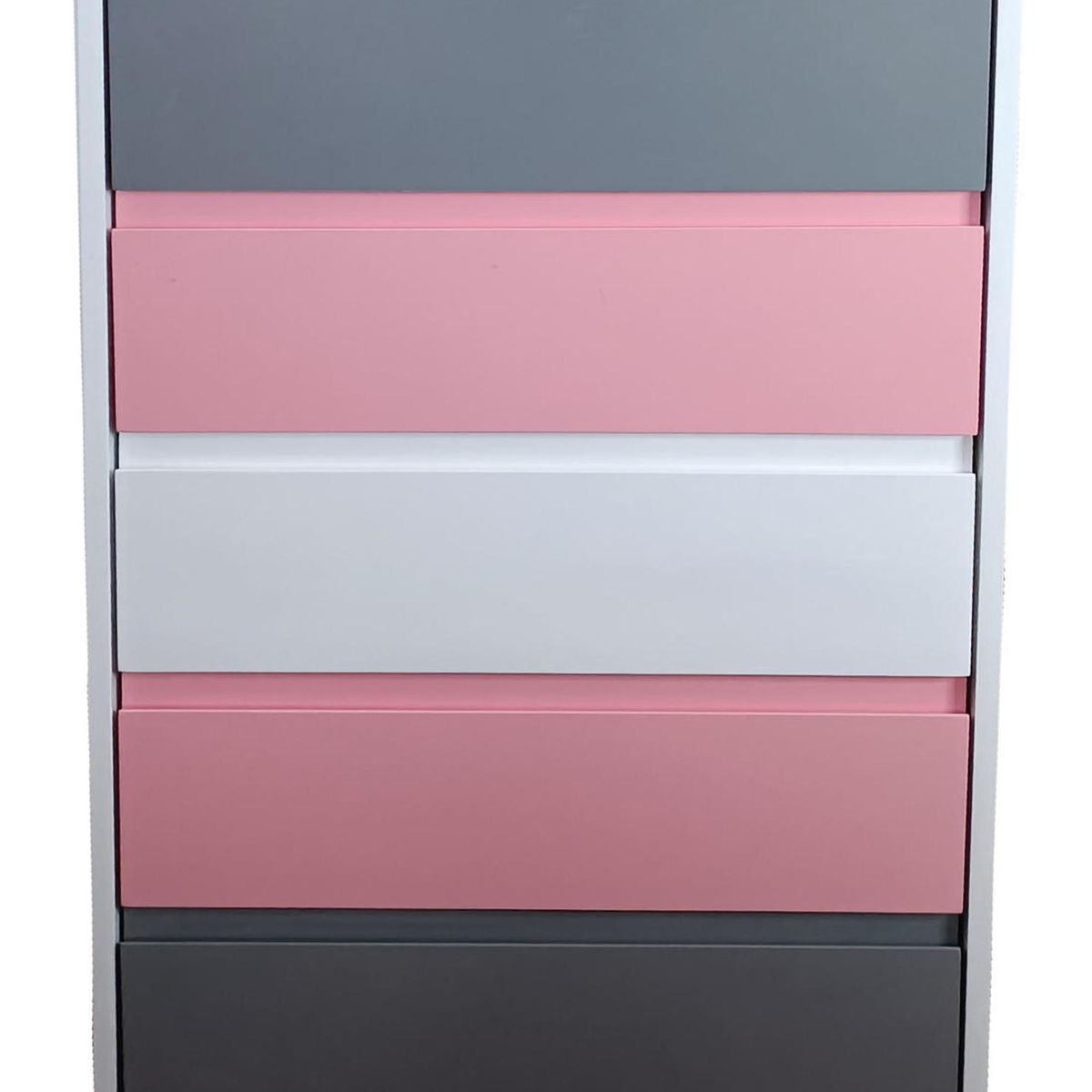 DECORACION CREATIVA - Cajonera 5 C Rosado Grafito Minimal.