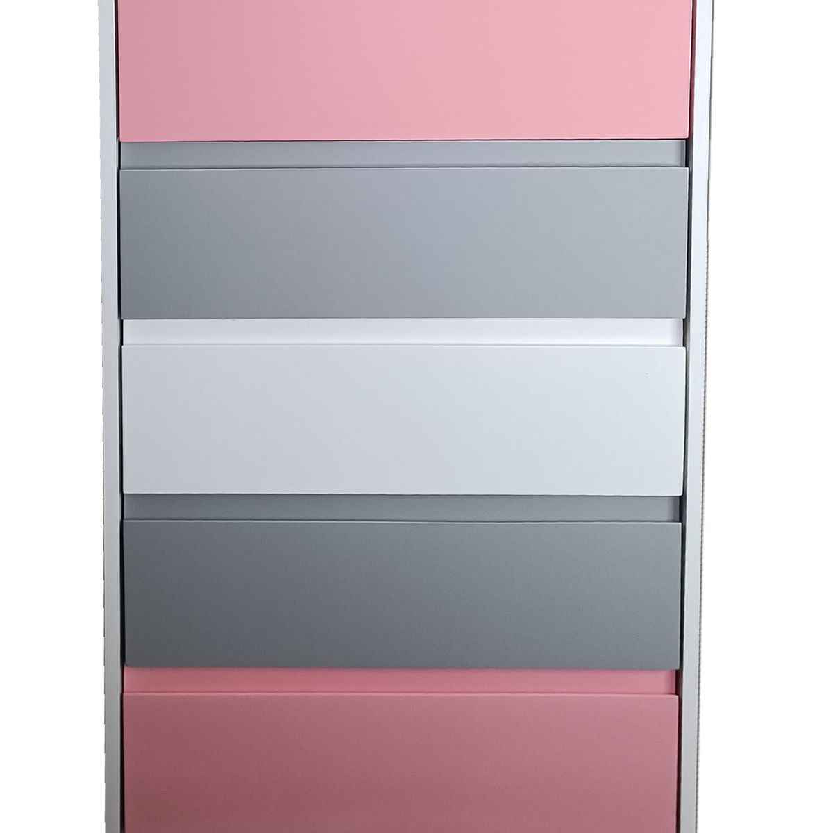 DECORACION CREATIVA - Cajonera 5 C Rosado Gris Minimal