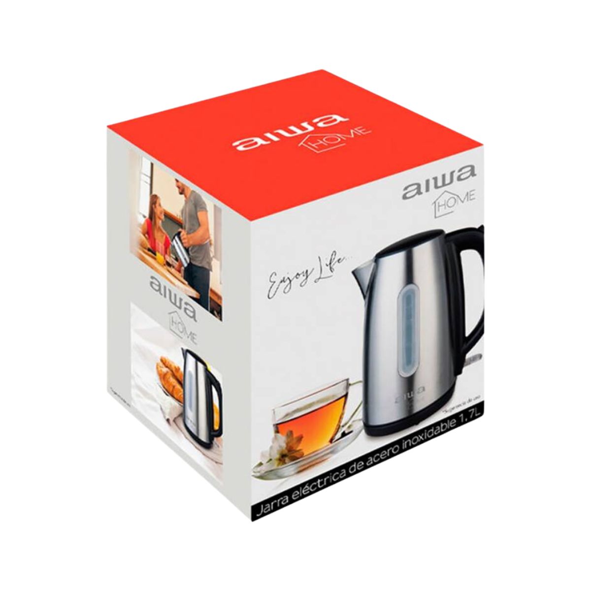 AIWA - Jarra Hervidor Agua Acero Inoxidable Aiwa 17 Lts 2200w