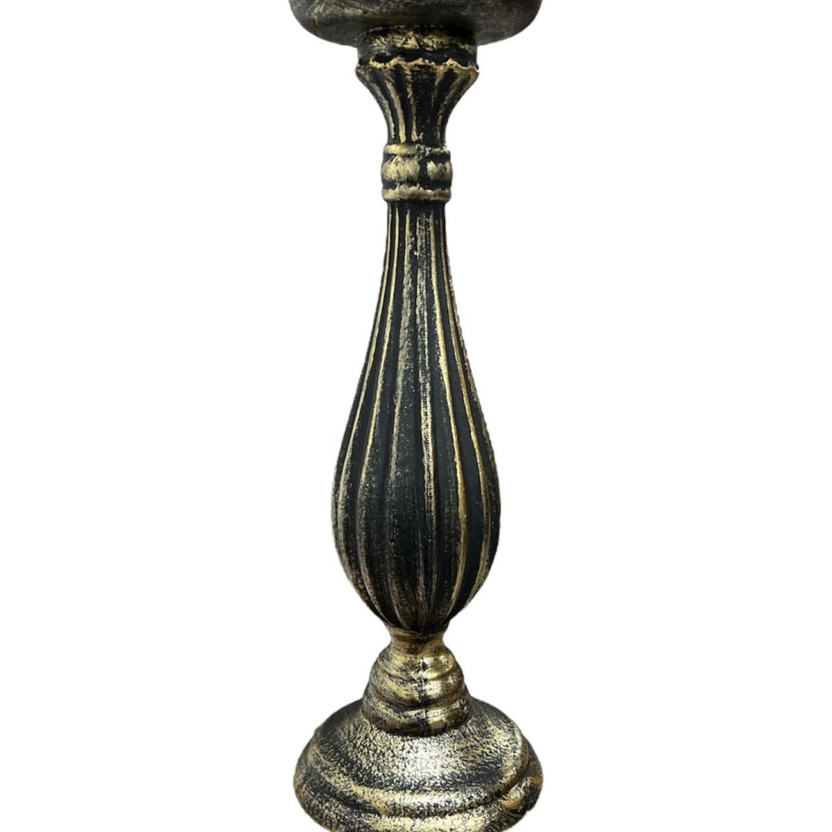 GENERICO - Porta Vela Candelabro Decorativo Clasico Rustico Madera 30cm