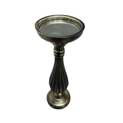 Imagen 2 del producto Porta Vela Candelabro Decorativo Clasico Rustico Madera 30cm