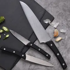 BERGNER - SET 3PC CUCHILLOS ACER.INOX DAMASCUS BG