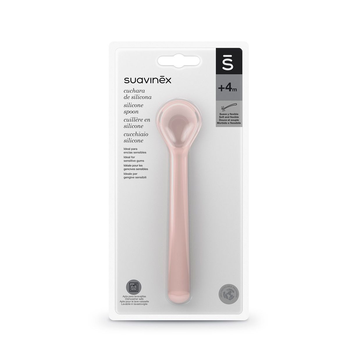 SUAVINEX - CUCHARA SILICONA HYGGE ROSADA